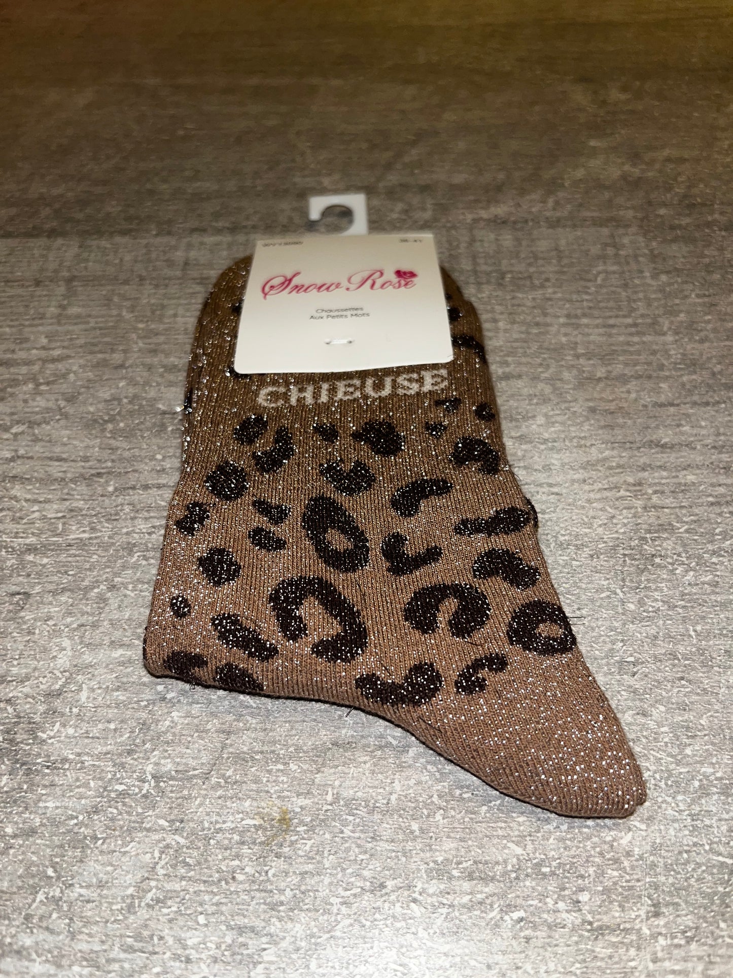 Chaussettes léopard « chieuse »