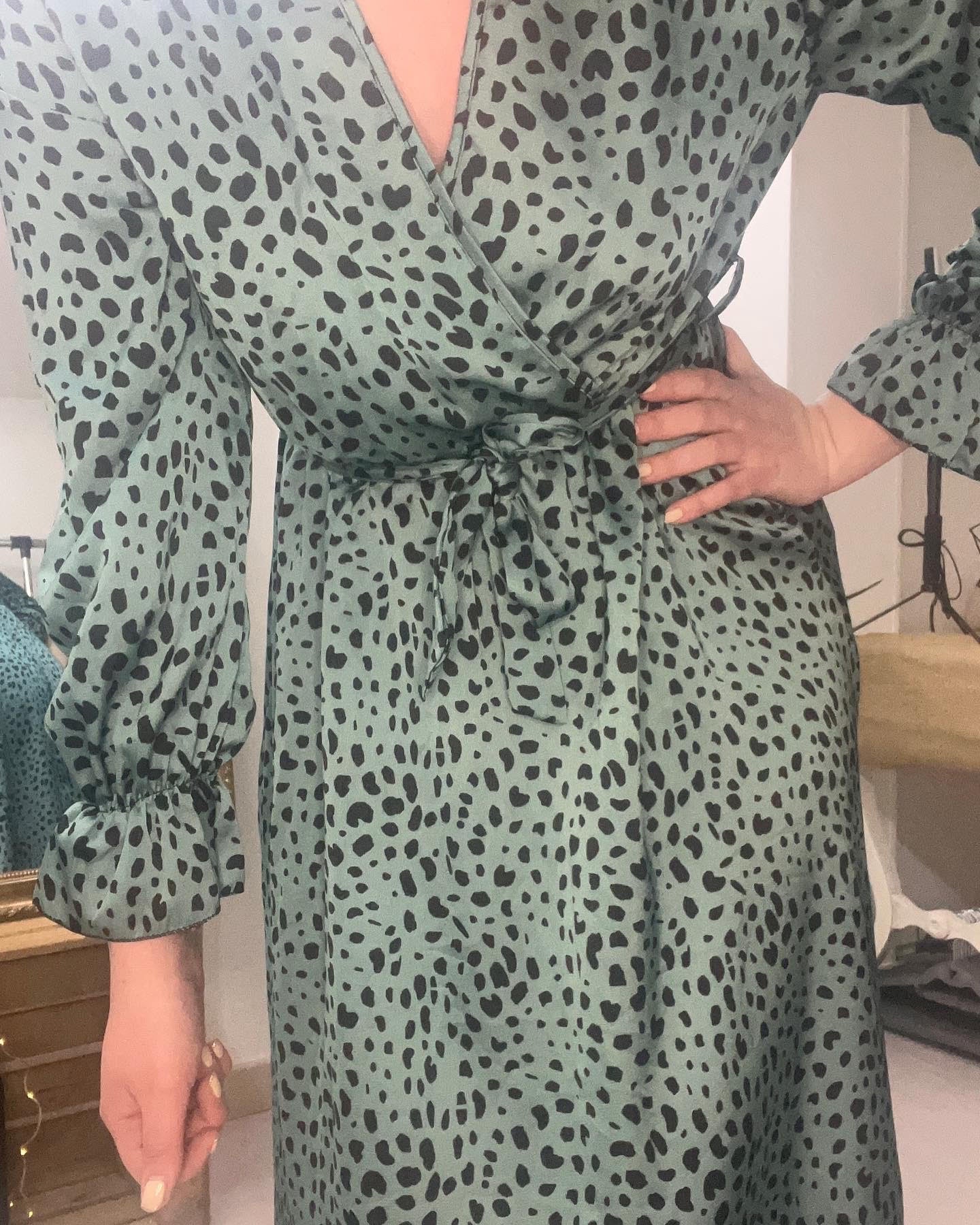 Robe longue Elena effet léopard