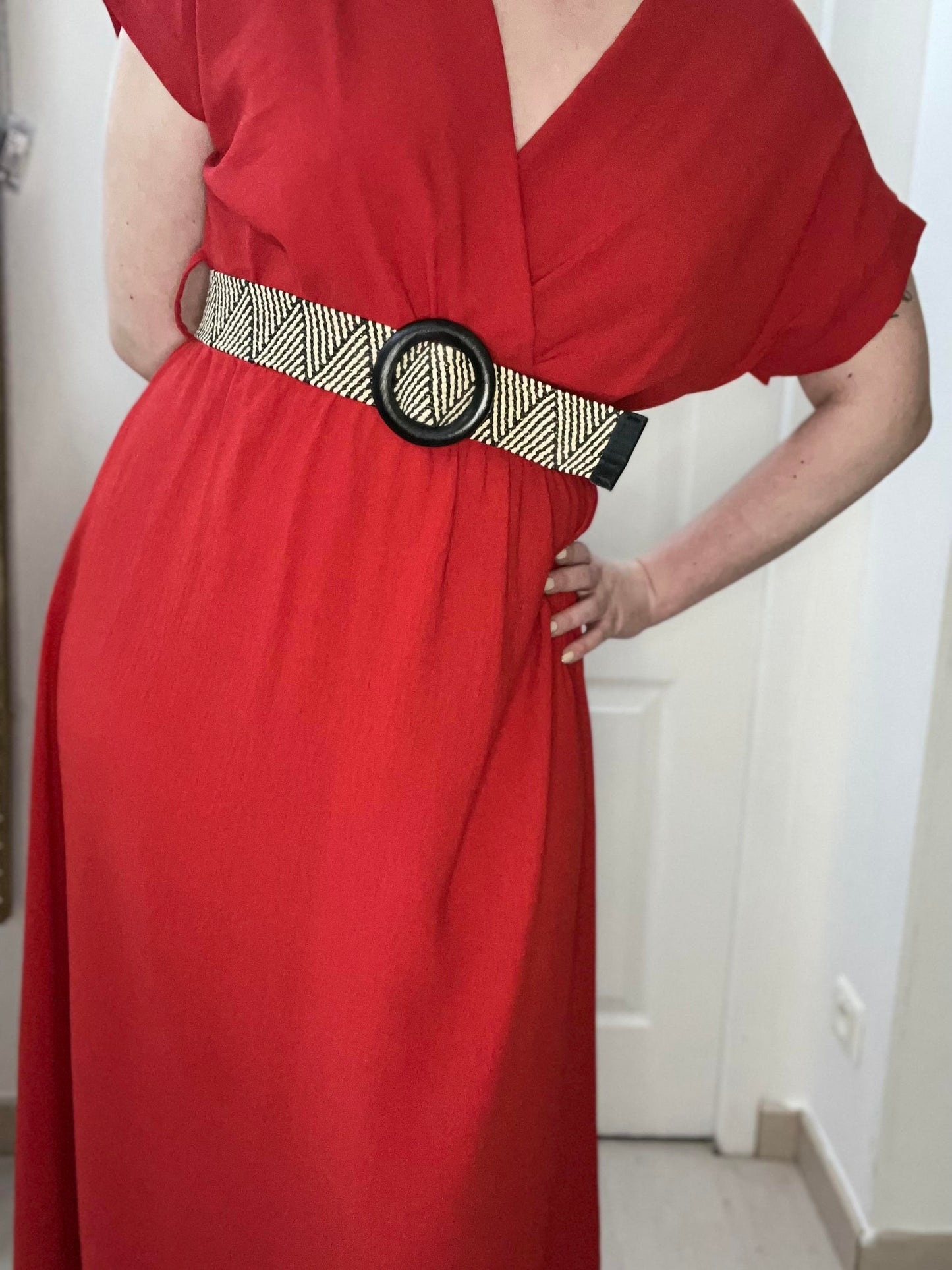 Robe longue SOFIA avec ceinture