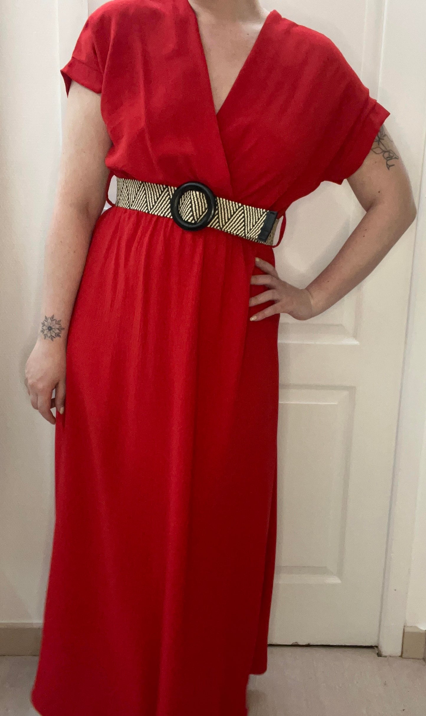 Robe longue SOFIA avec ceinture