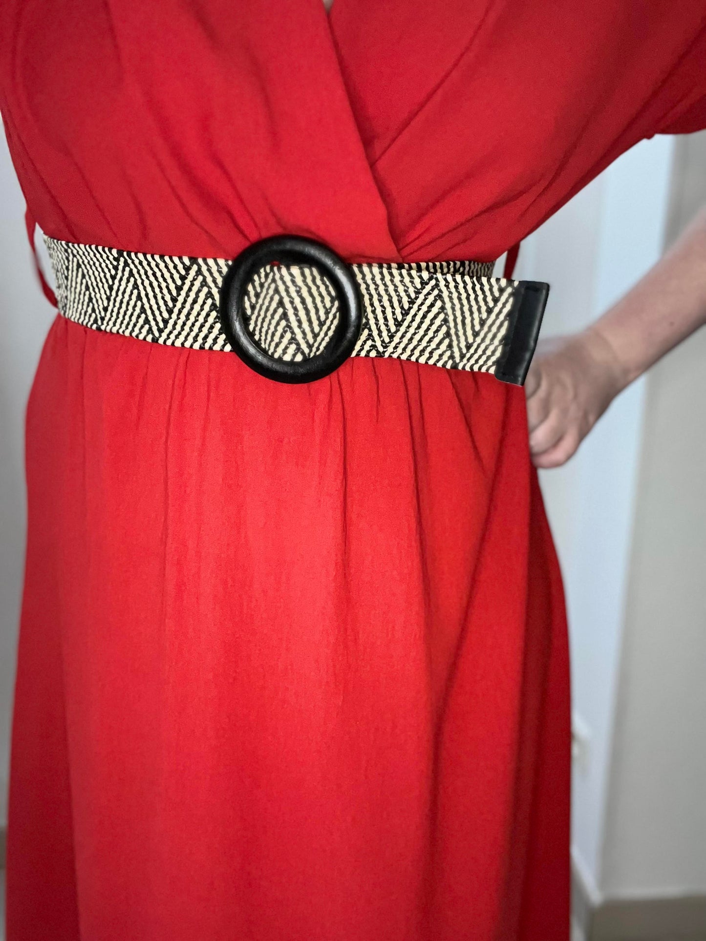 Robe longue SOFIA avec ceinture