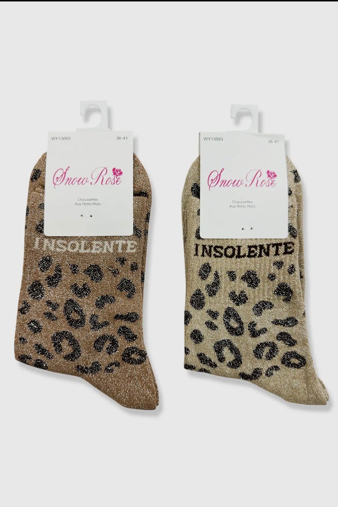 Chaussettes paillettées « insolente »