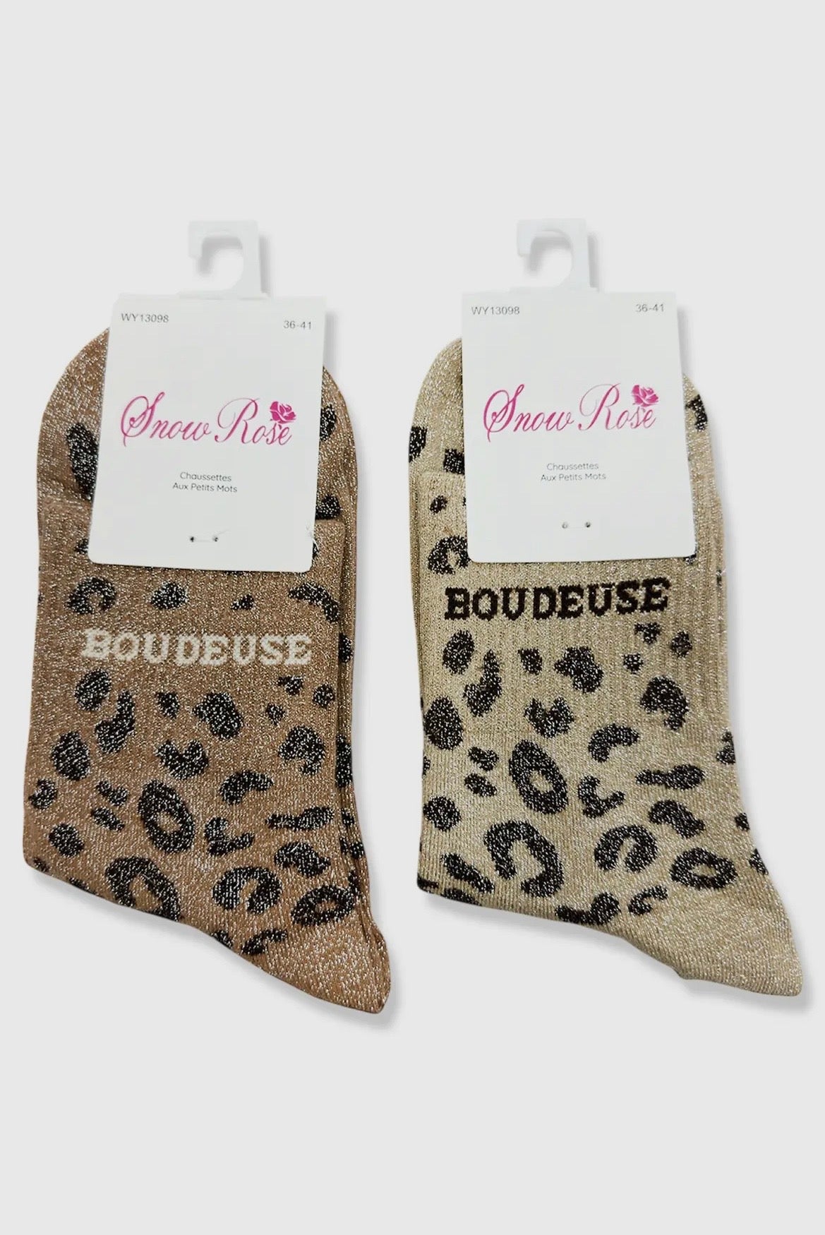 Chaussettes pailletées « boudeuse »